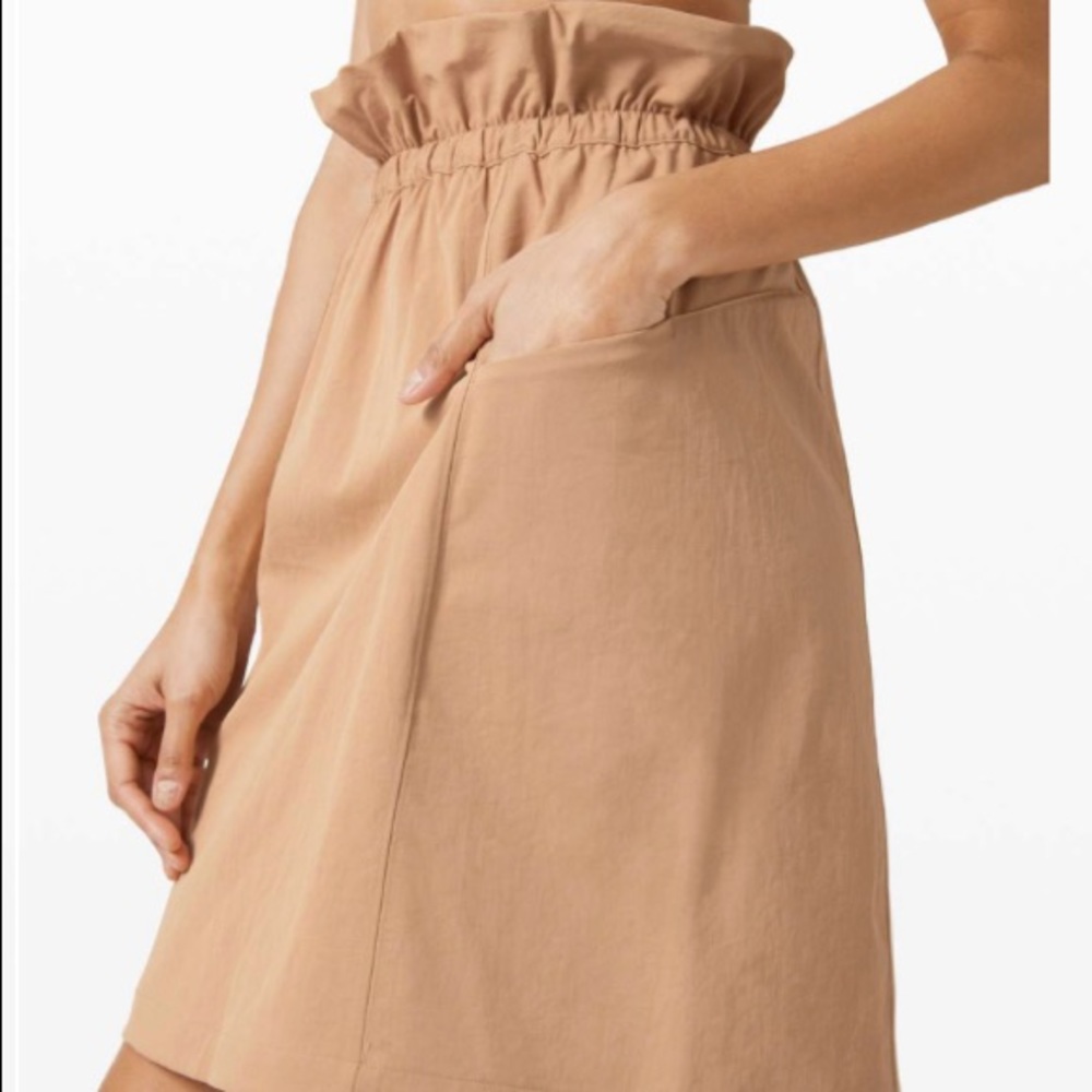 Lululemon Trip Taker Skirt Beech Wood Size 8